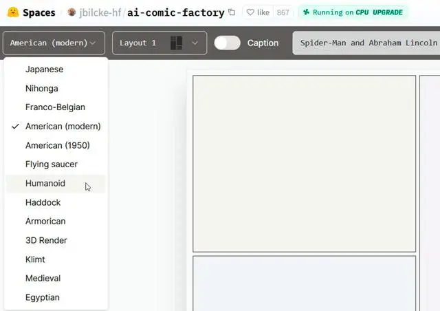 AI Comic Factory 漫画大师的造梦软件！免费的
